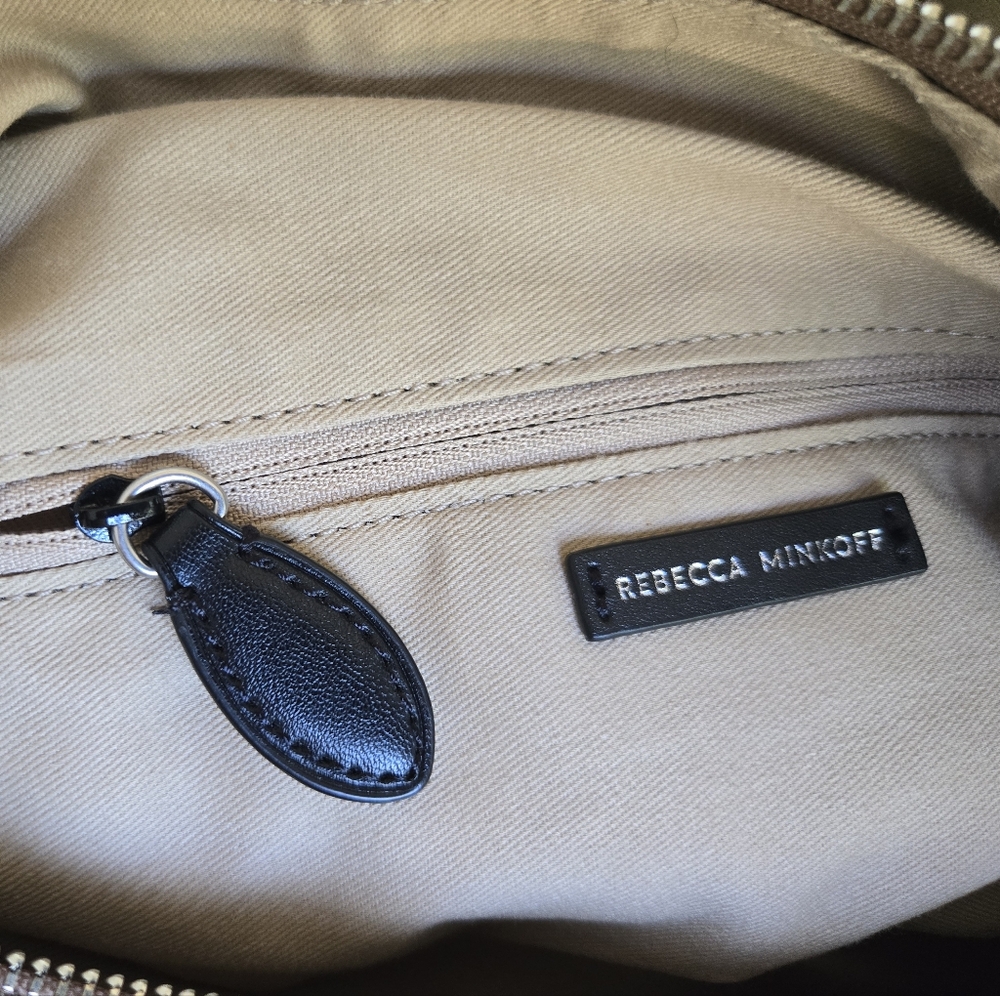 Rebecca Minkoff M.A.B. Suede Croissant Hobo Crescent Bag NWOT + Hardware Repair - Picture 8 of 16